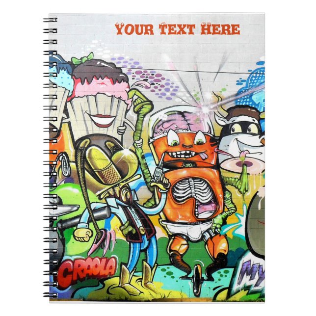 Graffiti Roligt Anteckningsbok (Framsidan)