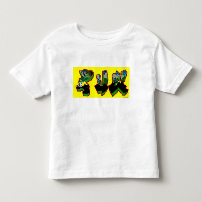 Graffiti Roligt Long Sleased Barn T-Shirts - Gifts (Framsida)