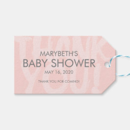 Graffiti Rosa Baby Shower Favor Gift-Märkre Presentetikett