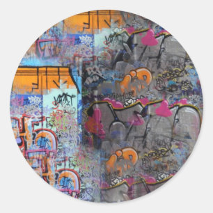 graffiti runt klistermärke