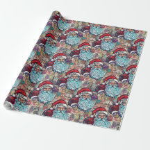 Graffiti Santa Christmas Wrapping Paper