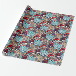 Graffiti Santa Christmas Wrapping Paper Presentpapper