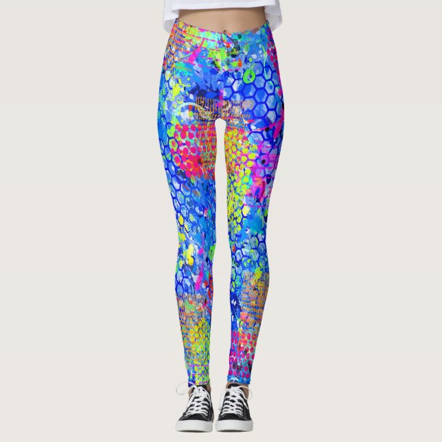 Graffiti Sea Leggings (Framsida)