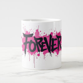 Graffiti Shock rosa ’FOREVER’ Jumbo Mugg