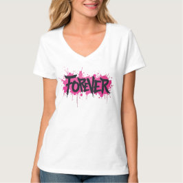 Graffiti Shock rosa ’FOREVER’ T Shirt