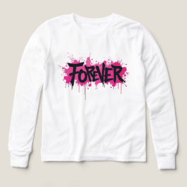 Graffiti Shock rosa ’FOREVER’ T Shirt