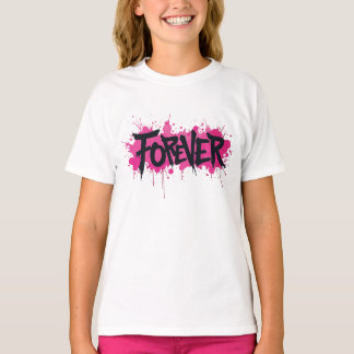 Graffiti Shock rosa ’FOREVER’ T Shirt