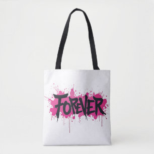 Graffiti Shock rosa ’FOREVER’ Tygkasse