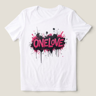 Graffiti Shock rosa "ONELOVE" T Shirt