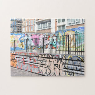 Graffiti Shoreditch Hackney London Förenade kungar Pussel
