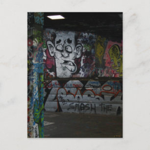 Graffiti silver vykort