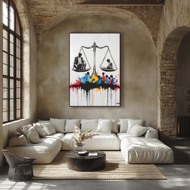 Graffiti Skalor av Ojämlikhet – Urban Protestkonst Poster (Skapare uppladdad)