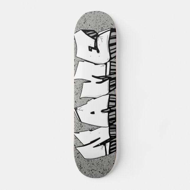 GRAFFITI SKATEBOARD ALLA NAMN ELLER ORD KAN GÖRAS (Framsida)