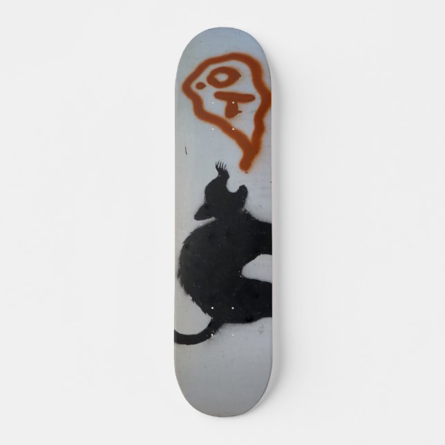 Graffiti skateboard cat. bräda 20,5 cm (Framsida)