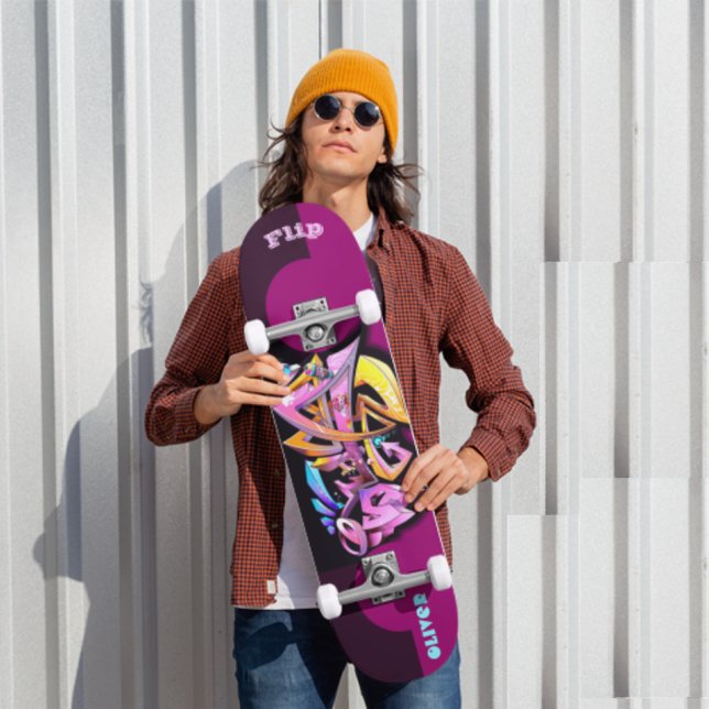 Graffiti Skateboard med Anpassningsbar Captions (Skapare uppladdad)