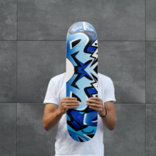 Graffiti Skateboard med personlig bildtexter