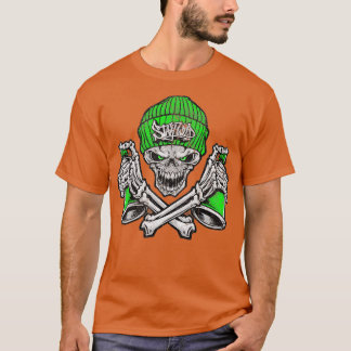 Graffiti Skull Graphic Street Art Älskare T Shirt