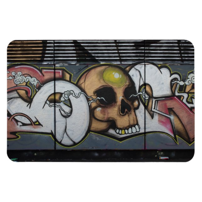 Graffiti Skull Magnet (Horisontell)