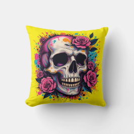 Graffiti Skull & Ro Personlig Kudde