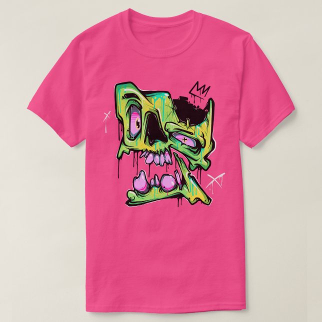 Graffiti Skull T Shirt (Design framsida)