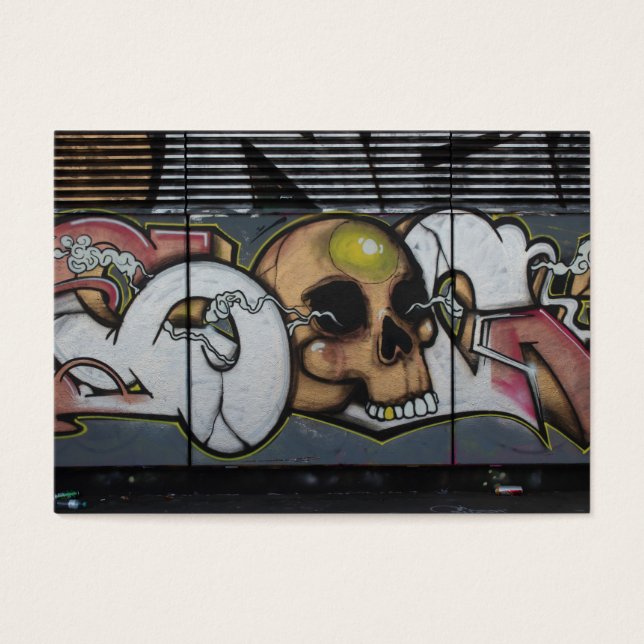 Graffiti Skull Visitkort (Framsidan)