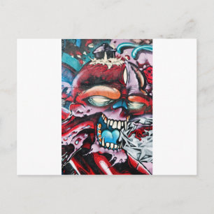 Graffiti Skull Vykort