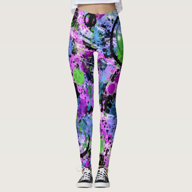 Graffiti Smoothie Leggings (Framsida)
