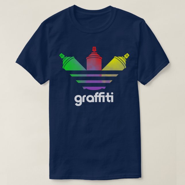 Graffiti Spray Can Art T Shirt (Design framsida)