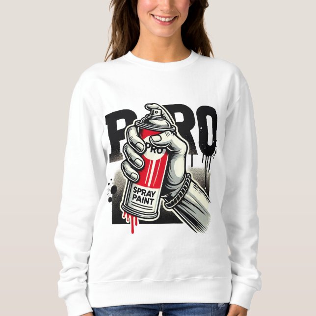 Graffiti Spray Paint Street Art Urban Design T Shirt (Framsida)