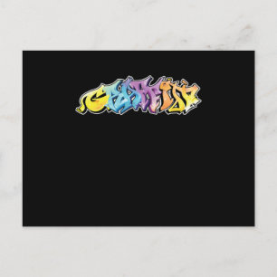 Graffiti Spray Paintings Graffiti is Art Vykort