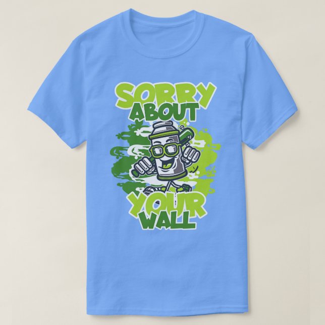 Graffiti Sprayer Art Artist T Shirt (Design framsida)