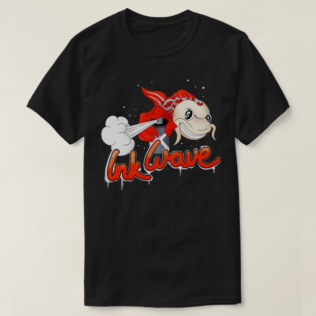 Graffiti Sprayer Koi Fish Street Stil T Shirt (Design framsida)