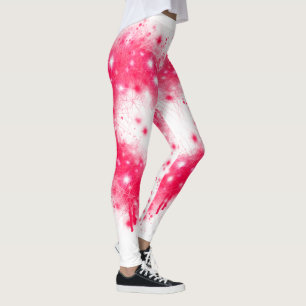 Graffiti sprejar rosa leggings