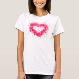 Graffiti sprejar rosa t shirt