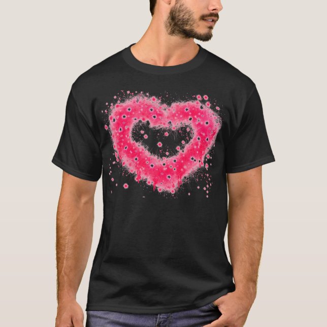 Graffiti sprejar rosa t shirt (Framsida)