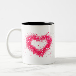 Graffiti sprejar rosa Två-Tonad mugg