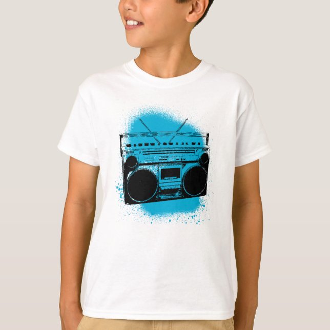 Graffiti Stereo Tee Shirt (Framsida)