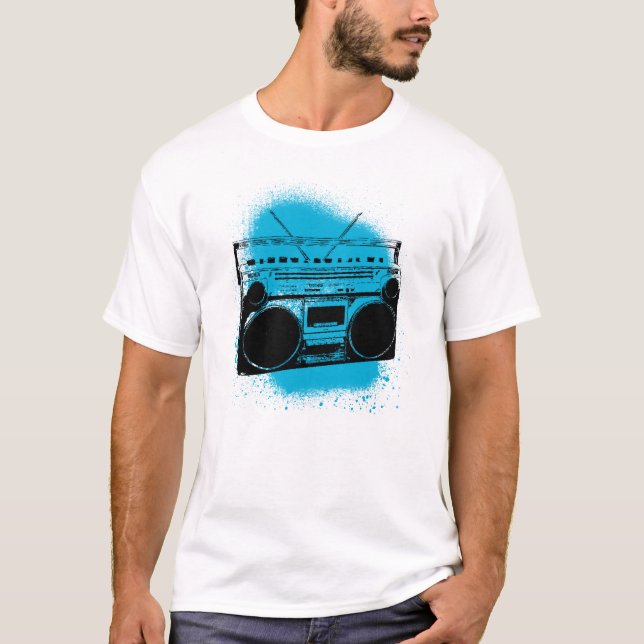 Graffiti Stereo Tee Shirt (Framsida)