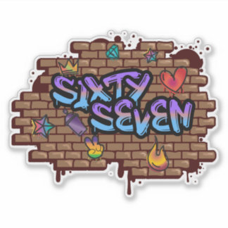 Graffiti stil 67 klistermärken