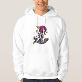 Graffiti stil Astronaut Tecknad Hoodie