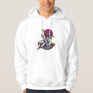 Graffiti stil Astronaut Tecknad Hoodie
