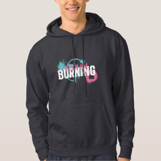 Graffiti stil Behålla on Burning Hoodie