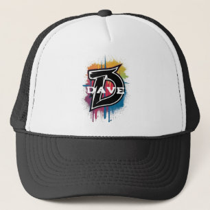 Graffiti Stil Brev ’D’ Monogrammed Anpassade Keps
