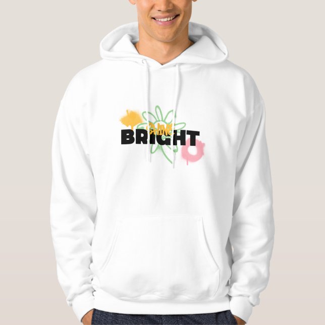 Graffiti stil BRIGHT Hoodie (Framsida)