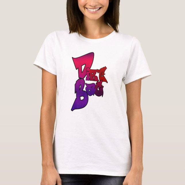 Graffiti Stil Dirt Bag T Shirt (Framsida)