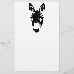 Graffiti Stil Donkey eller Mule Street Art Tecknin Brevpapper