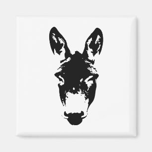 Graffiti Stil Donkey eller Mule Street Art Tecknin Magnet