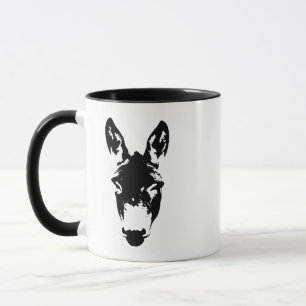 Graffiti Stil Donkey eller Mule Street Art Tecknin Mugg