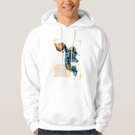 Graffiti Stil I behöver mer rymdbasket Hoodie
