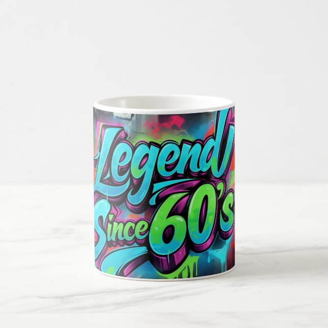 Graffiti-Stil "Legend sedan 60's Kaffemugg (Center)